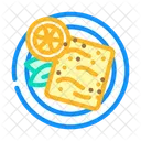 Saganaki Griego Cocina Icono
