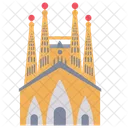 Sagrada Familia Church Monument Icon