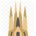 Sagrada Familia Barcelona Spain Icon