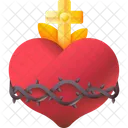 Sagrado Corazon Edificio Viaje Icono