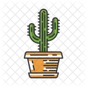 Saguaro Cactus In Pot  Icon