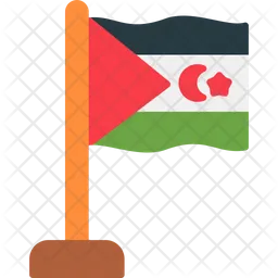 Sahrawi Arab Democratic Flag Icon