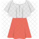 Festivo Vestido Saia Ícone