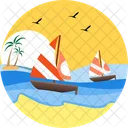 Sail Boat Wind Surfing Sailboat Icon