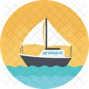 Boat Sailboat Traveling Icon