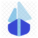 Sail boat front  Icon