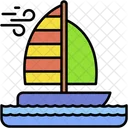 Sail Boat Sports Competition Icon