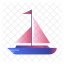 Sailboat Travelling Transport Icon