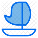 Sailin Boat Summer Icon