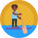 Sailing Paddle Water Icon