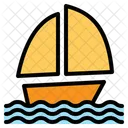 Sailing Boat Ship Sea Schooner Summer Wind Icon