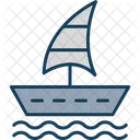 Sailing Boat Ship Sea Icon