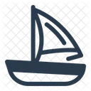 Sailing Boat Sea Coast Icon