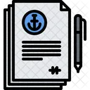 Sailing Contract  Icon