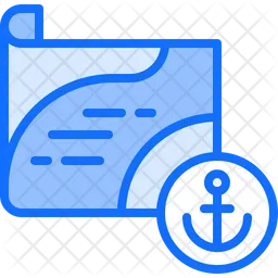 Sailing Map  Icon