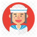 Sailor Girl Woman Icon