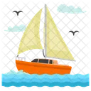 Sailor Boat Sailing Boat Boat Adventures Icon