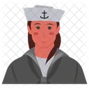 Sailor Seawoman Boat Woman Icon