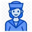 Sailor Navy Woman Occupation Female Icon