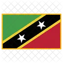 Saint Kitts Flag Country Icon
