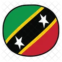 Saint Kitts And Nevis Saint Kitts And Nevis Flag National Flag Of Saint Kitts And Nevis Icon