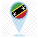 Standort St. Kitts  Symbol