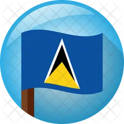 Saint Lucia Flag Icon