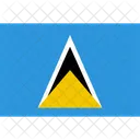 Saint Lucia Flag Icon
