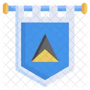 Saint Lucia Flag  Icon