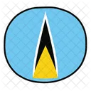 Saint Lucia Saint Lucia Flag National Flag Of Saint Lucia Icon