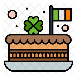 Saint Patrick Cake  Icon