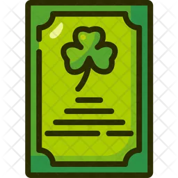 Saint Patrick Card  Icon