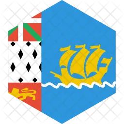 Saint pierre and miquelon Flag Icon