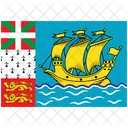 Flag Country Saint Pierre And Miquelon Symbol