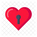 Valentine Amour Verrouillage Icône