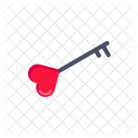 Valentine Amour Cle Icône