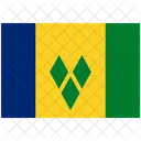 Flag Country Saint Vincent The Grenadines Icon