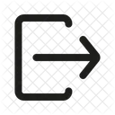 Interface Do Usuario Logout Seta Ícone