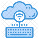 Saisie de données dans le cloud  Icône
