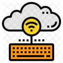 Saisie de données dans le cloud  Icône