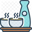 Sake Beverage Cup Icon