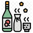 Sake Beverage Japanese Icon