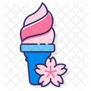 Msakura Ice Cream Sakura Ice Cream Ice Cream Cone Icon
