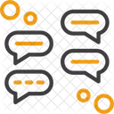 Sala De Bate Papo Bate Papo Em Grupo Bate Papo Multiusuario Ícone