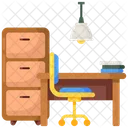 Escritorio De Oficina Cajon De Escritorio Cajones De Mesa Icono