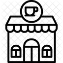 Icono De Linea De Salon De Te Icono