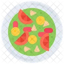 Salad Fruit Plate Icon