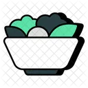 Salad Bowl Healthy Diet Meal Icon