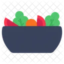 Salad Bowl Food Vegetable Bowl Icon