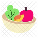 Salad Bowl Fruit Icon